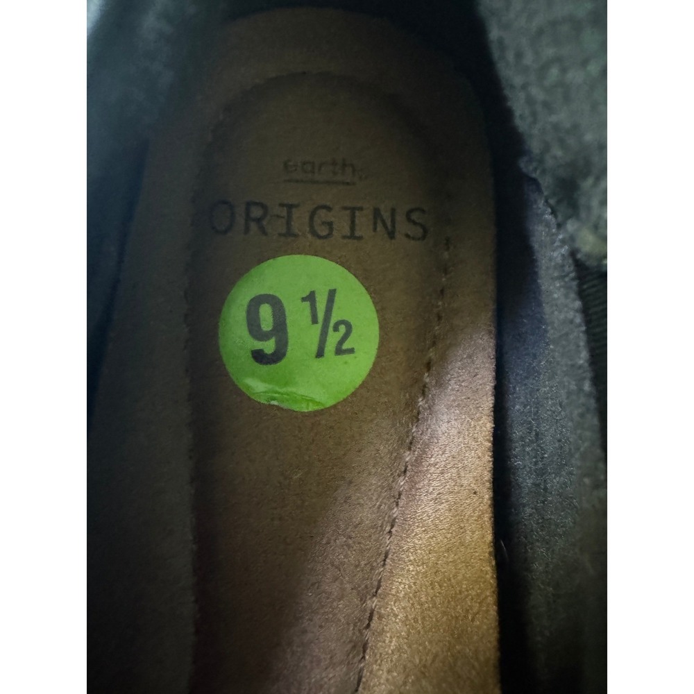 Earth Origins Womens Olive Green Leather Ballet Flats Comfort Slip On Shoes 9.5 - Picture 5 of 7
